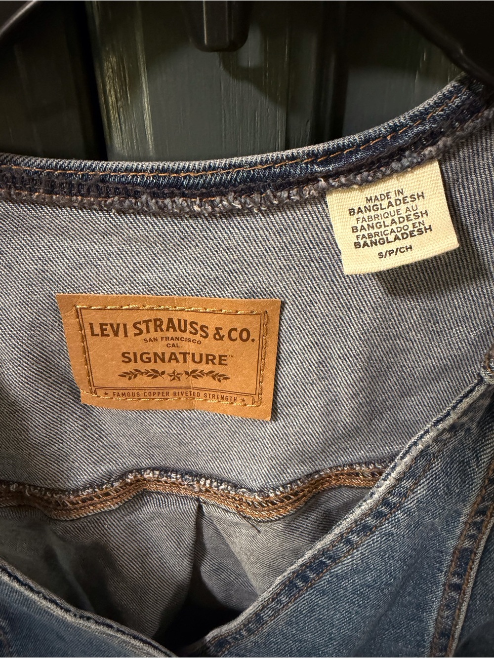 Levi Strauss Signature Denim Vest Women’s Small Button Front Utility Pockets - Picture 4 of 4